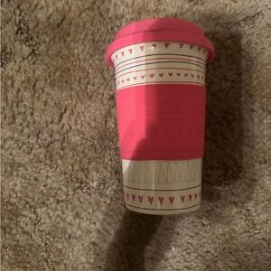 Marshalls Pink and Cream Travel Mug
